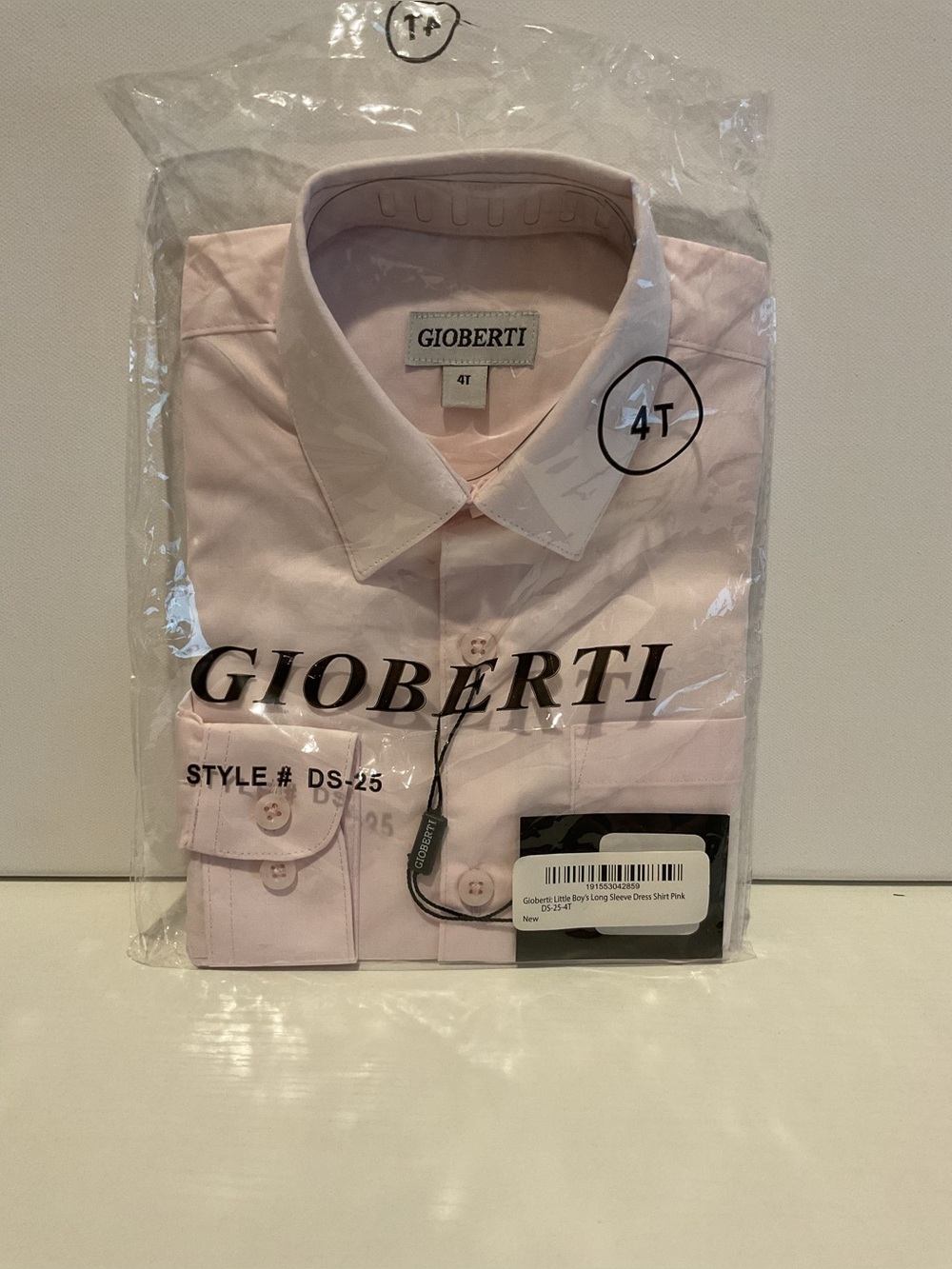 Gioberti Kids Button-Up Shirt - Light Pink